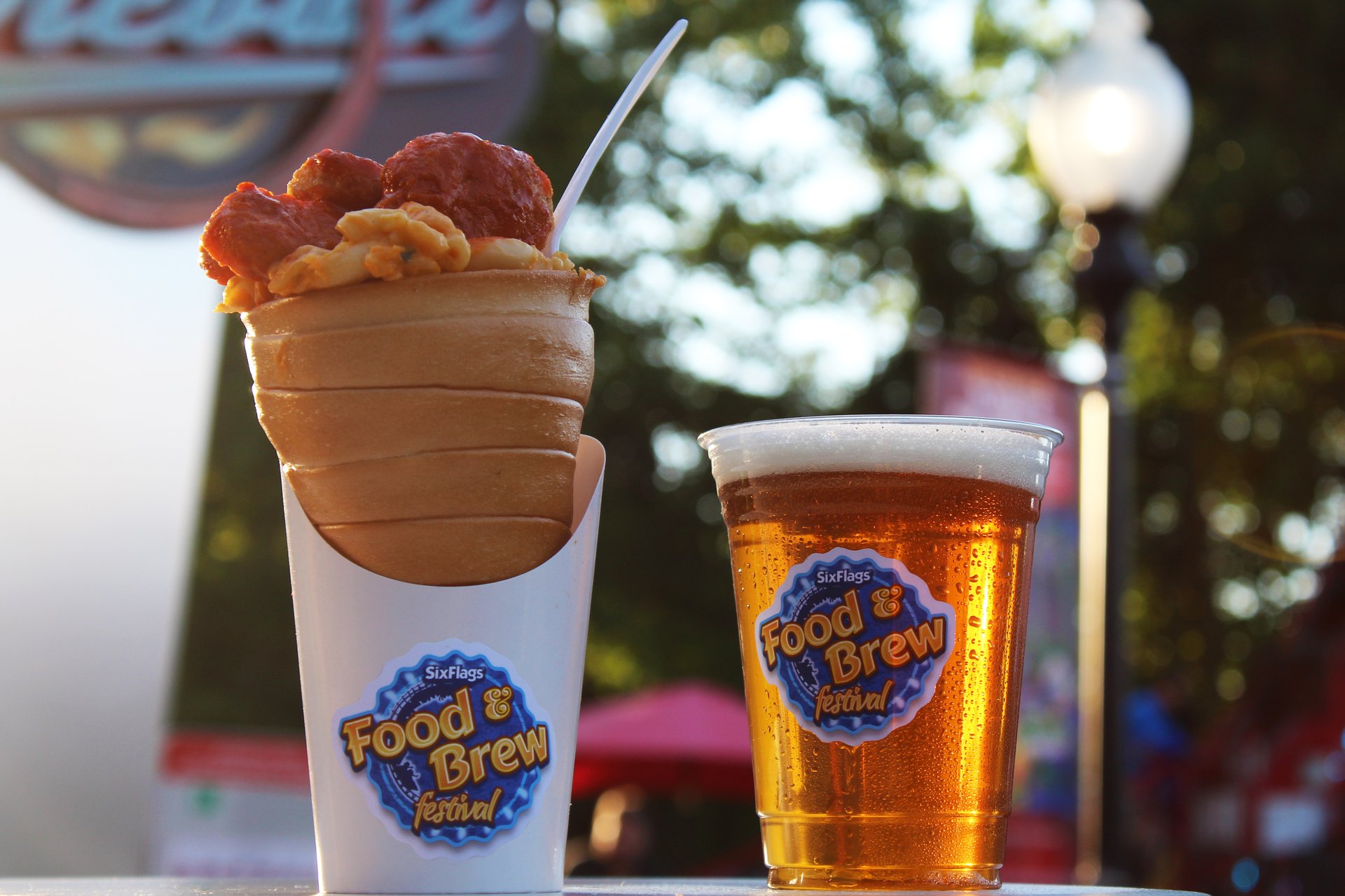 six flags food