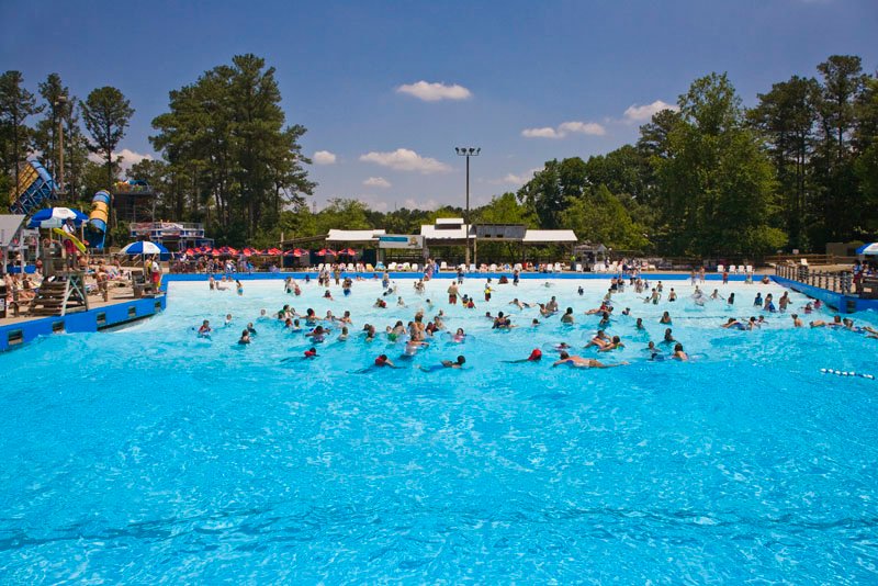 Atlanta Ocean Wave Pool Six Flags White Water
