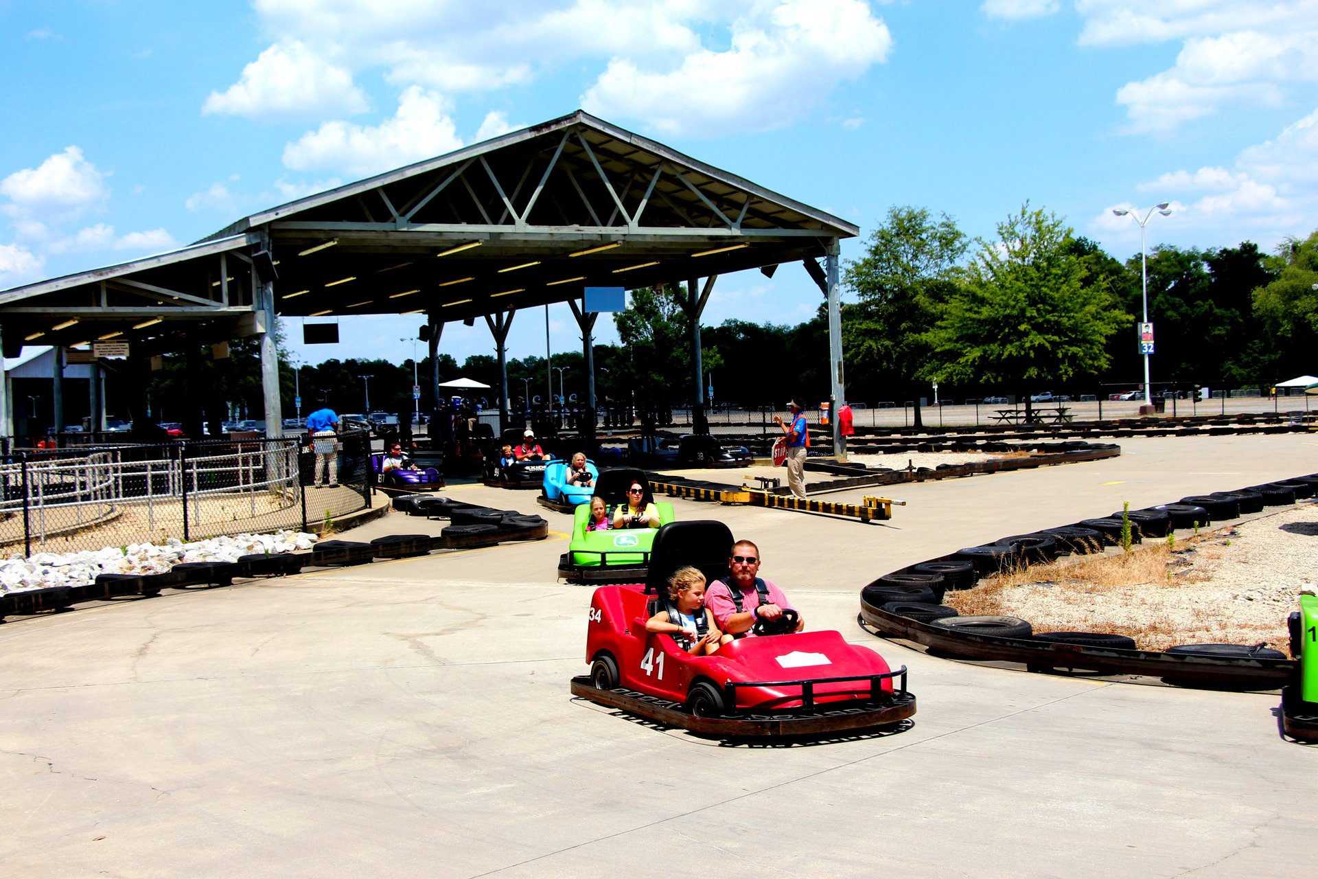 gold town racers six flags over georgia go cart georgia