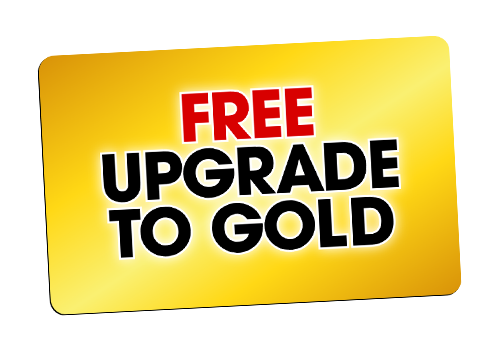 Six Flags gold card with upgrade image