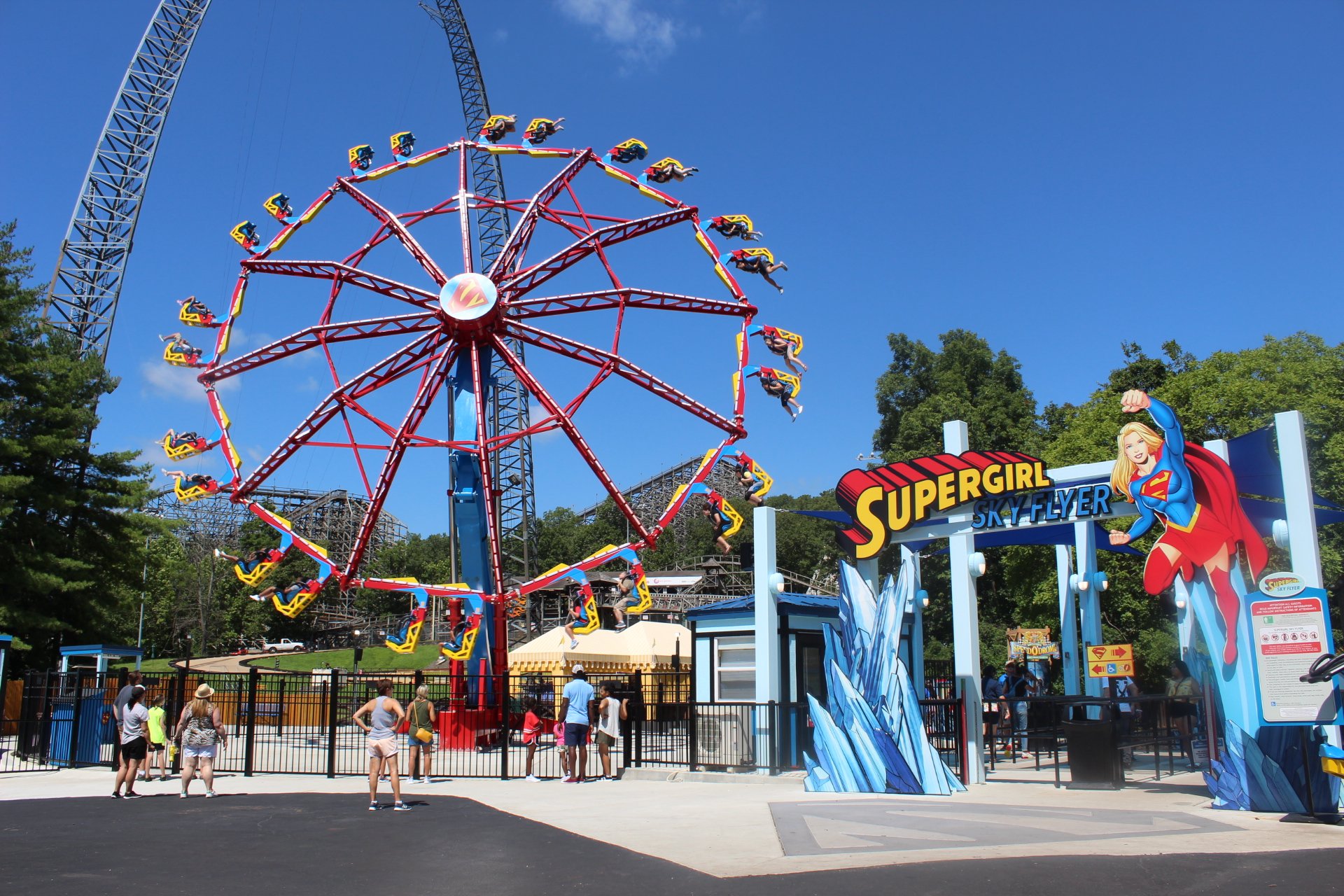 New in 2020 - SUPERGIRL Sky Flyer | Six Flags New England