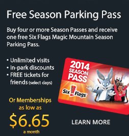 Discount six flags season pass Six flags season pass discount up to $20 off, Six flags, inc. is the world’s largest regional theme park company with 20 parks across north america with more to come in destinations like dubai and qatar.. Coke reward - six flags tickets online - discount from $16, Let's get to the fun. your redemption is complete and now you can get your reward. just follow these instructions so you.