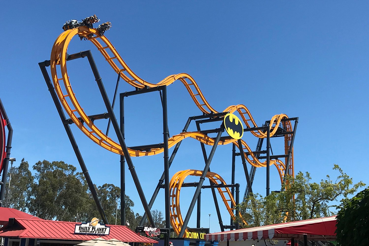 Batman The Ride Six Flags Discovery Kingdom