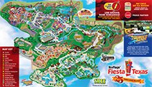 Park Map Six Flags Fiesta Texas
