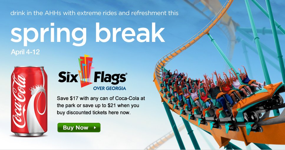 SFOG Coke Landing Page Six Flags Over
