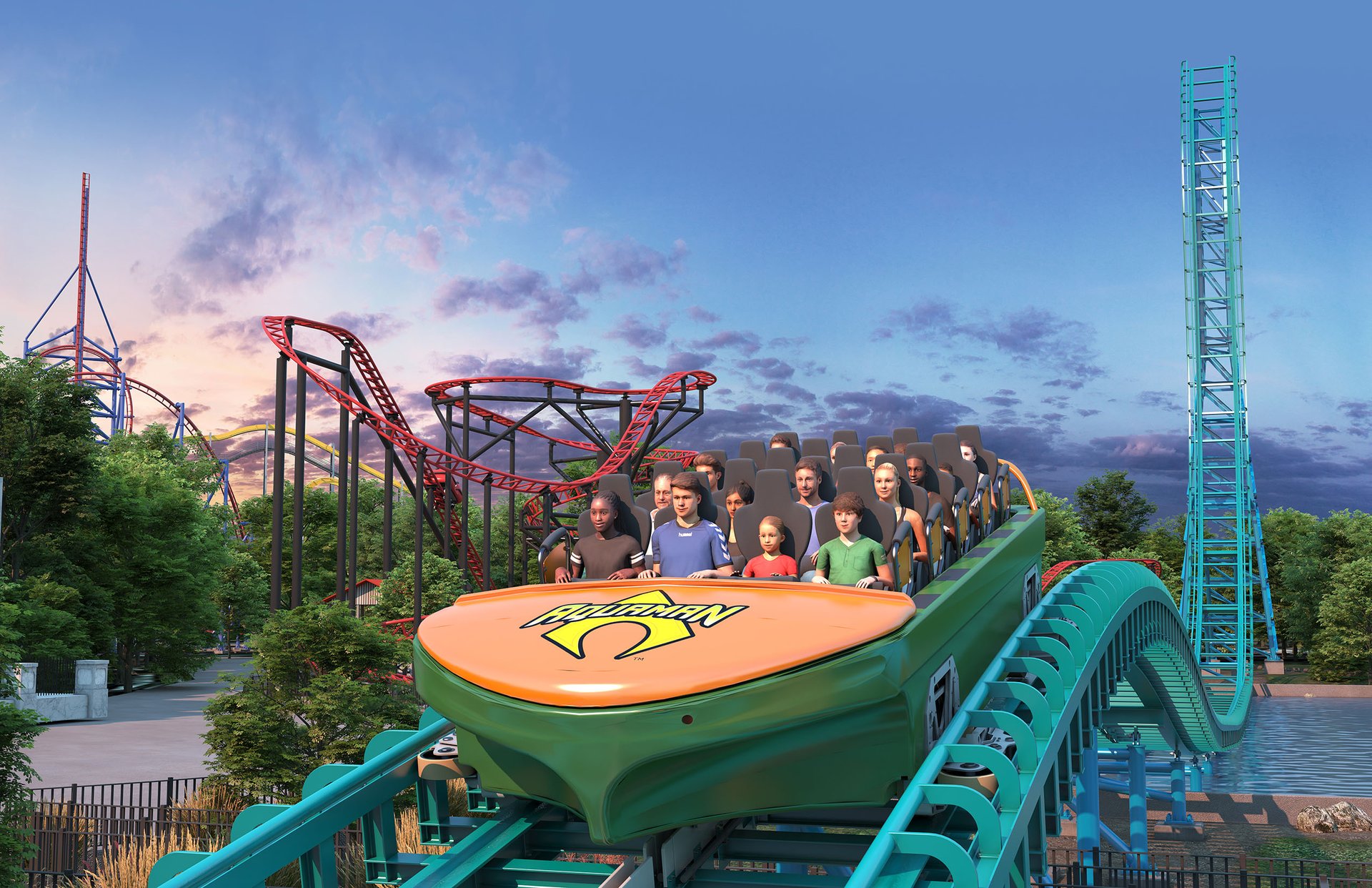 New in 2020 - AQUAMAN: Power Wave | Six Flags Over Texas