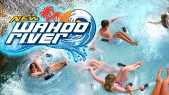 Rider in inner tubes enjoying Wahoo River