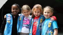 Girl Scouts together