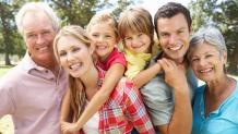 family during glory on the mountain