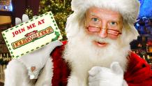 Santa at Six Flags Great Escape Holiday in the Lodge