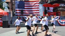 Dance performance at July 4th Fest