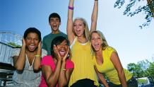 group of girls standing together