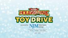 Holiday in the Park Toy Drive logo with NJM Insurance Logo