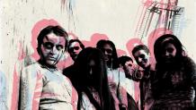 Scary group in black white and pink mode