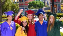 grads at six flags magic mountain