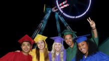 grads at six flags magic mountain