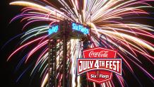 Fireworks and thrill rides at Six Flags New England