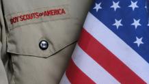 Boy Scout Uniform and Flag Boy Scout Uniform and Flag