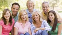 Smiling Family with Teens Smiling Family with Teens