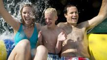 Water Park - Family on Raft Water Park - Family on Raft