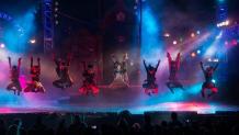 Dead Mans Party Dancers on stage