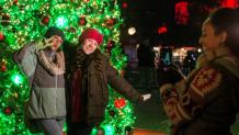 Friends taking a holiday photo