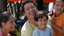 Family at Park with Young Children Family at Park with Young Children