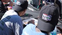 Primeo Sausage Eating Contest participants
