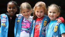 Daisy Girl Scouts celebrate Scout Days at Six Flags