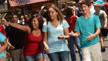 Group of teens