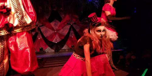 Alice posing in The Ringmasters Cabaret