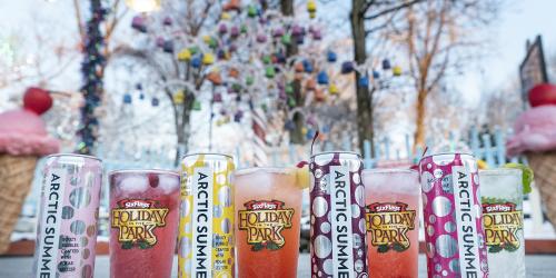 Arctic Summer Fruit-Forward Flavored Hard Seltzer at Six Flags New England Holiday in the Park.