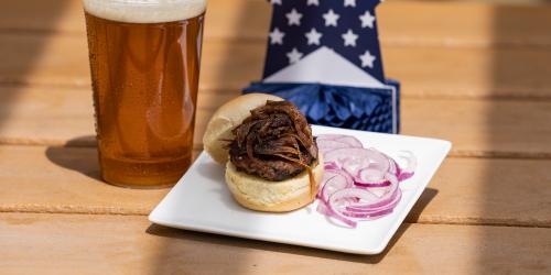 Beef Sliders with Coca-Cola sauteed onions