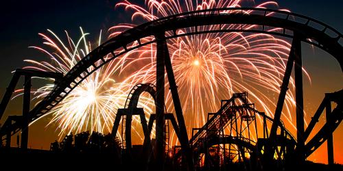 Fireworks and roller coasters