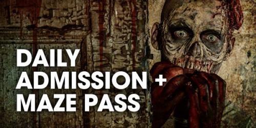 Daily admission plus haunted maze pass graphic