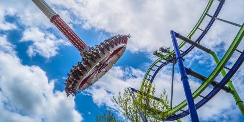 HARLEY QUINN Spinsanity at Six Flags New England