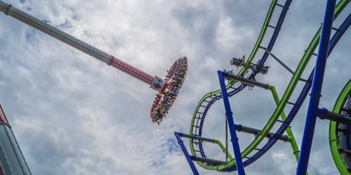 HARLEY QUINN Spinsanity at Six Flags New England