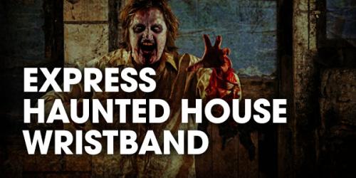 Fright Fest express haunted wristband graphic