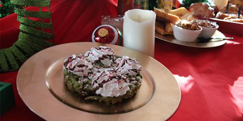 Special funnel cakes just for Holiday in the Park.