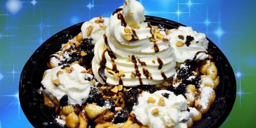 chocolate covered funnel cake