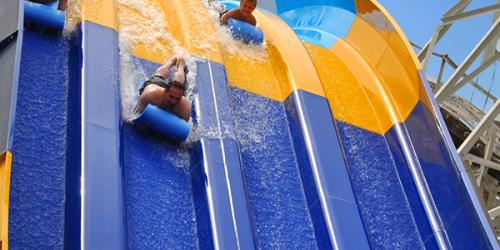 Giant slide at Hurricane Harbor