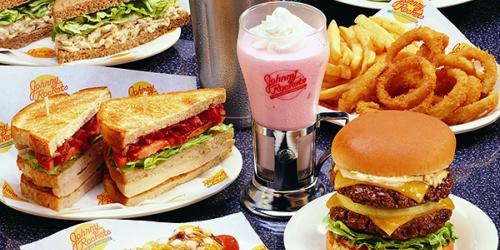 Delicious food from Johnny Rockets at Six Flags Great Escape