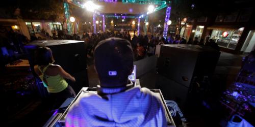 DJ playing hottest hits during Grad Nite
