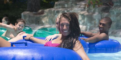 teens on tubes in lazy river
