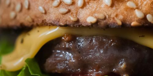 Close-up of a hamburger