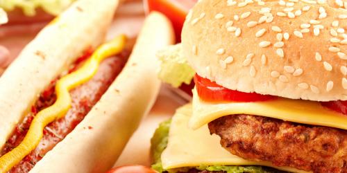 Burger and Hot Dog