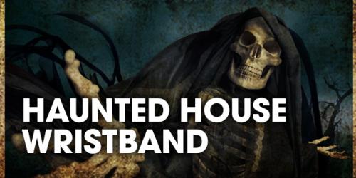 Fright Fest haunted hosue wristband product graphic