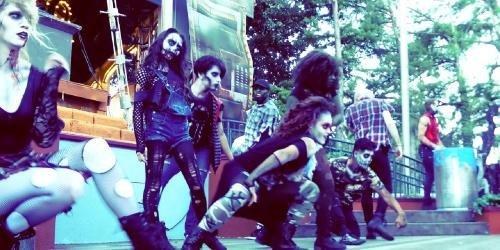 Zombies in a dancing show
