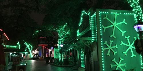 Merry Marketplace at night