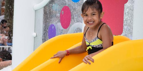 girl on slide
